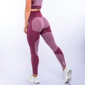 DoYouEven Burgundy Seamless Leggings